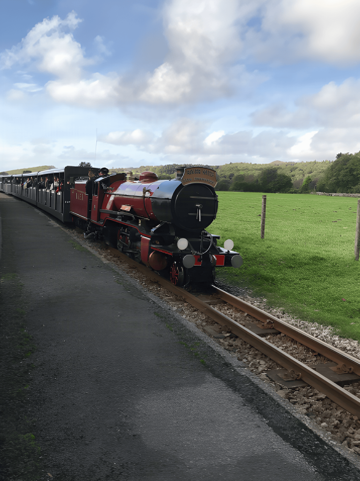 The La'al Ratty steam train at Ravenglass
